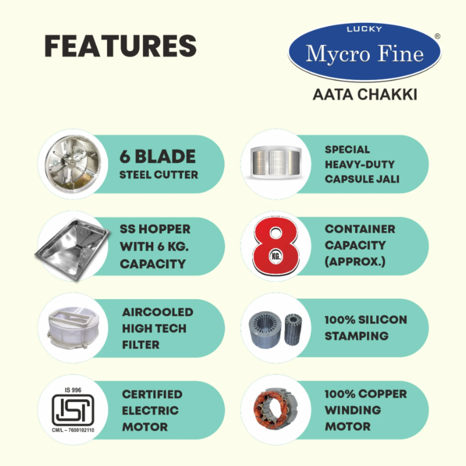 Mycrofine Neo Plus SS - Features