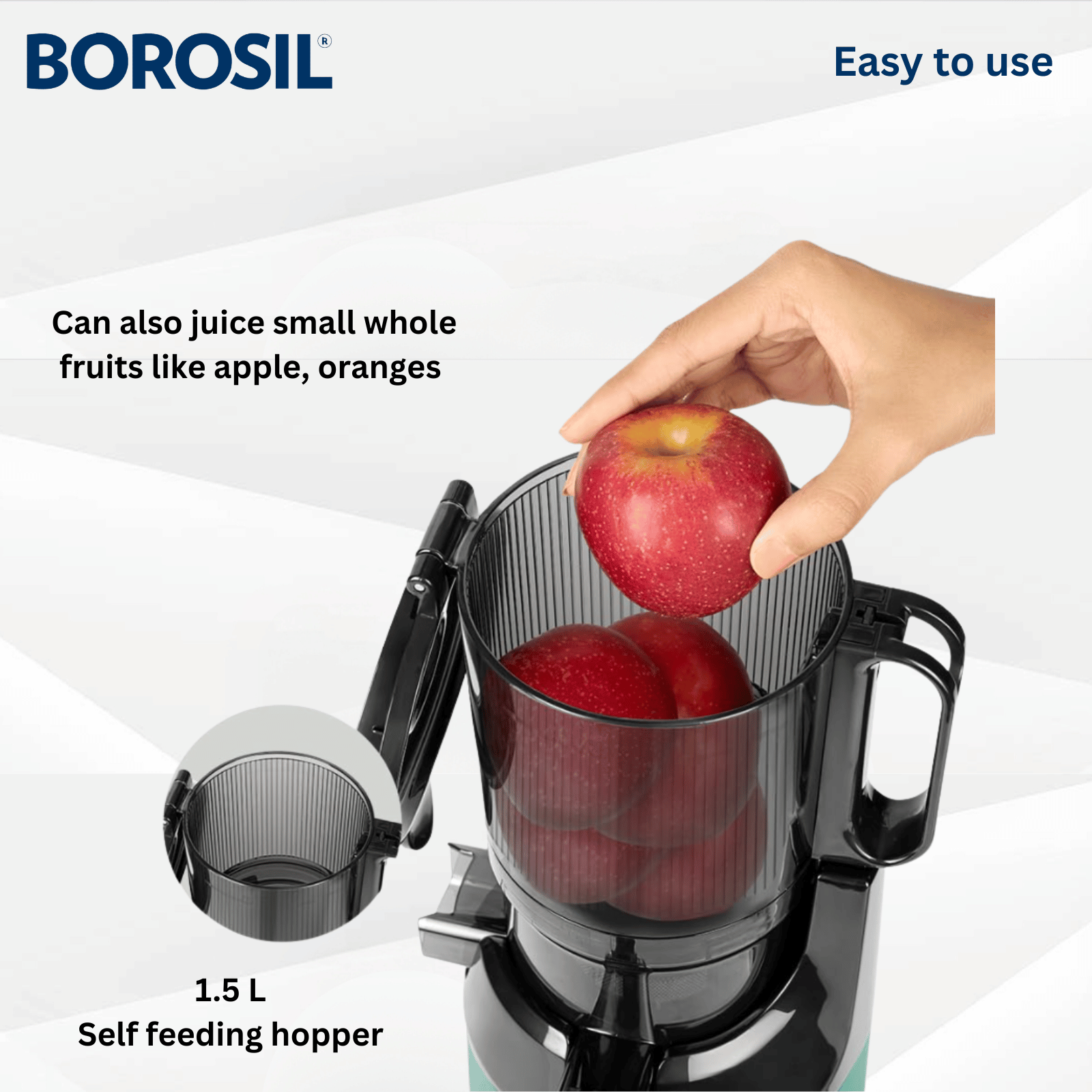 Borosil Vita Rich Cold Press Juicer- Easy to use